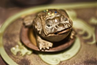 Azimat-toad untuk nasib baik dan kekayaan